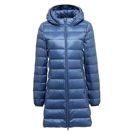 Gletsci - Daunenjacke Damen, Warm und Lang Mit Hohem Kragen