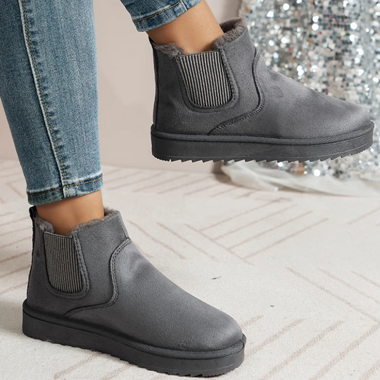 Salorix - Damen Boots Mit Elastikeinsatz - Rutschfeste Winter Knöchelstiefel