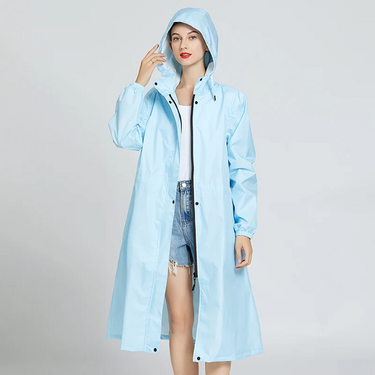 Rainglo - Leichte Wasserdichte Regenjacke Damen mit Kapuze für Outdoor