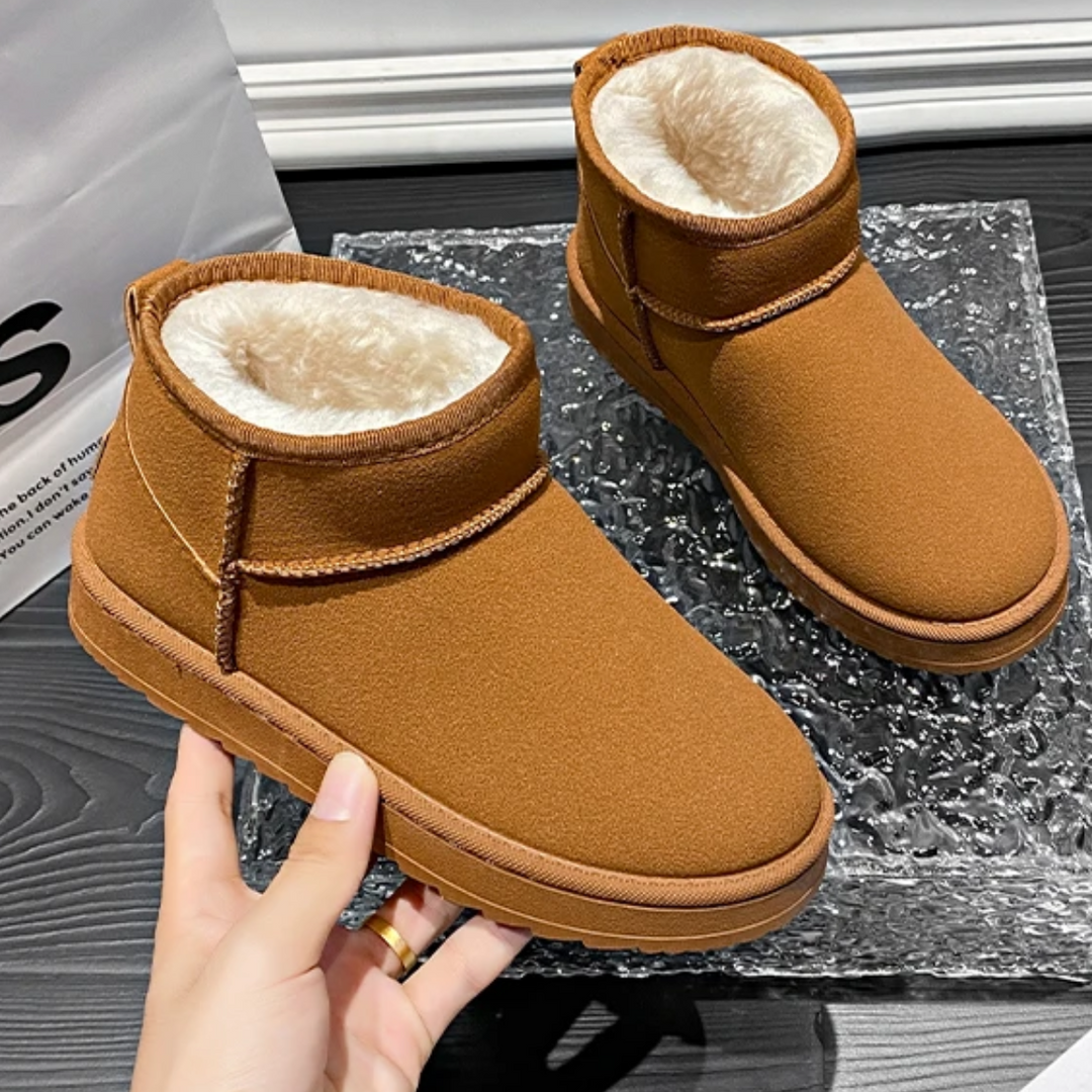 Solvian - Damen Boots Mit Warmfutter - Rutschfeste Winter Knöchelstiefel