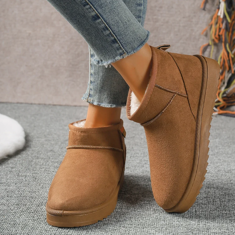 Zarvona - Damen Boots Mit Warmfutter - Rutschfeste Winter Knöchelstiefel