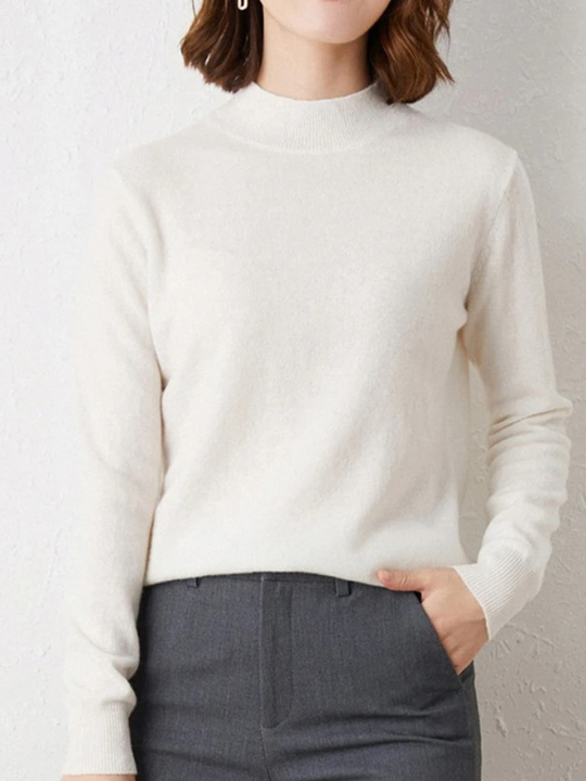 Sanwoll - Rollkragenpullover Damen, Leicht und Klassisches Design