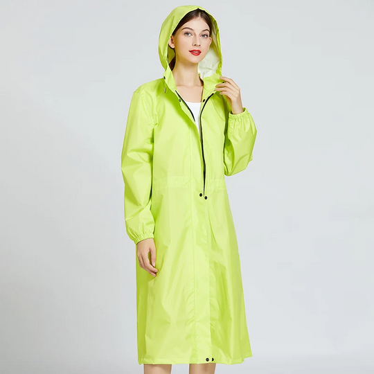 Rainglo - Leichte Wasserdichte Regenjacke Damen mit Kapuze für Outdoor