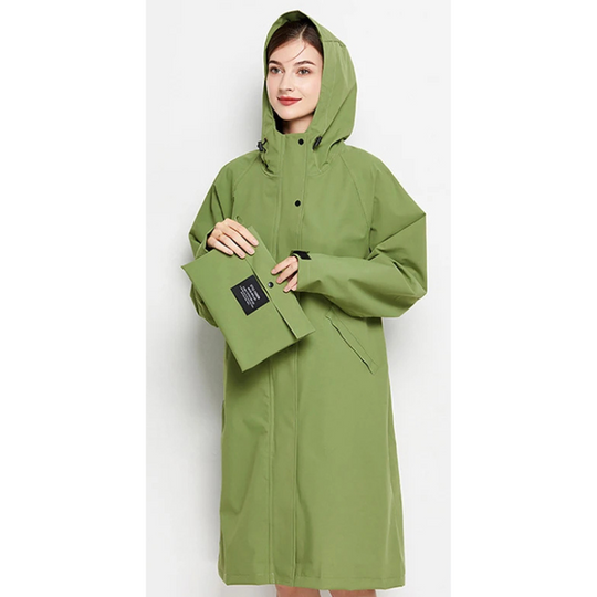 Rainher - Regenjacke Damen Mit Kapuze - Faltbarer Wasserdichter Mantel