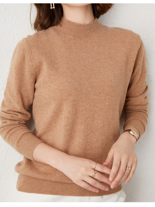 Sanwoll - Rollkragenpullover Damen, Leicht und Klassisches Design