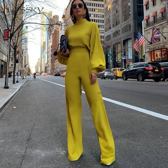 VIDA Jumpsuits Reine Farbe Halber Kragen