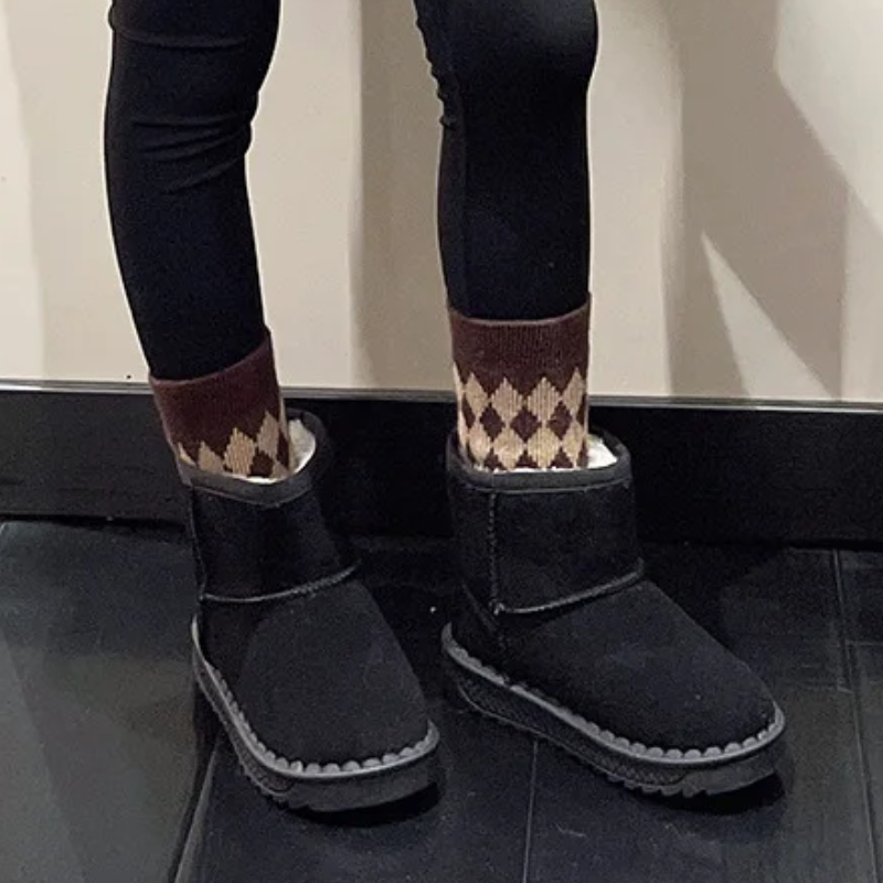 Tavonis - Damen Boots Mit Warmfutter - Bequeme Winter Knöchelstiefel