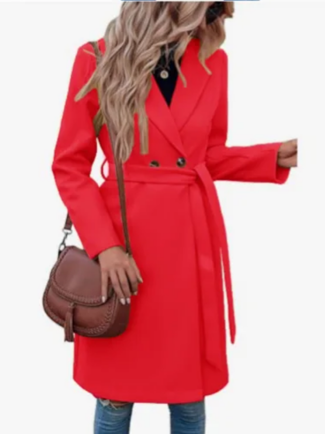 Casline - Damenmantel Jacke – Eleganter Trenchcoat mit Bindegürtel und Knöpfen