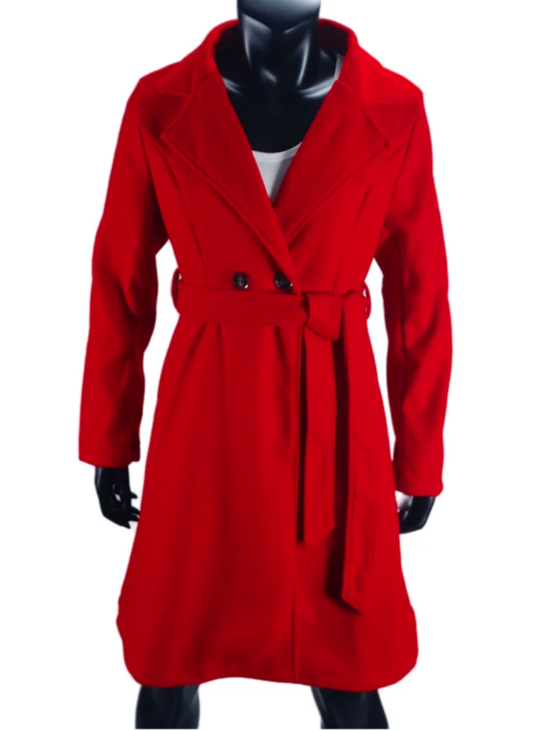 Casline - Damenmantel Jacke – Eleganter Trenchcoat mit Bindegürtel und Knöpfen