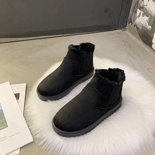 Levoran - Damen Boots Mit Elastikeinsatz - Rutschfeste Winter Knöchelstiefel