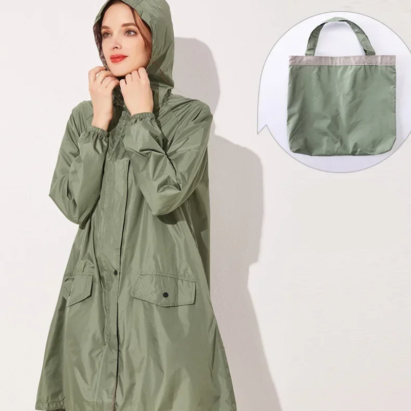 Agedrye - Regenjacke Damen Mit Kapuze - Wasserdichter Faltbarer Mantel