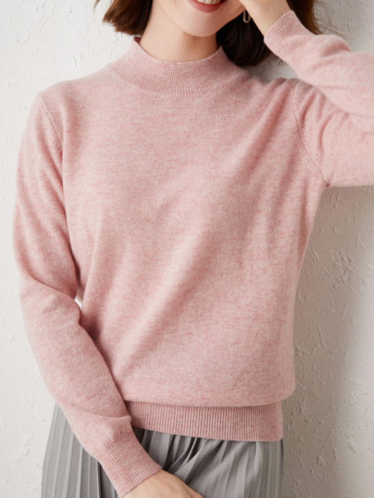 Sanwoll - Rollkragenpullover Damen, Leicht und Klassisches Design