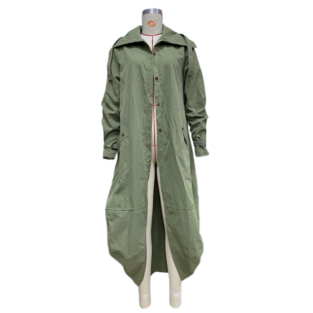 Stilova - Damen Mantel Langer Trenchcoat, Kapuzen-Design, Oversized Stil, Einreihig