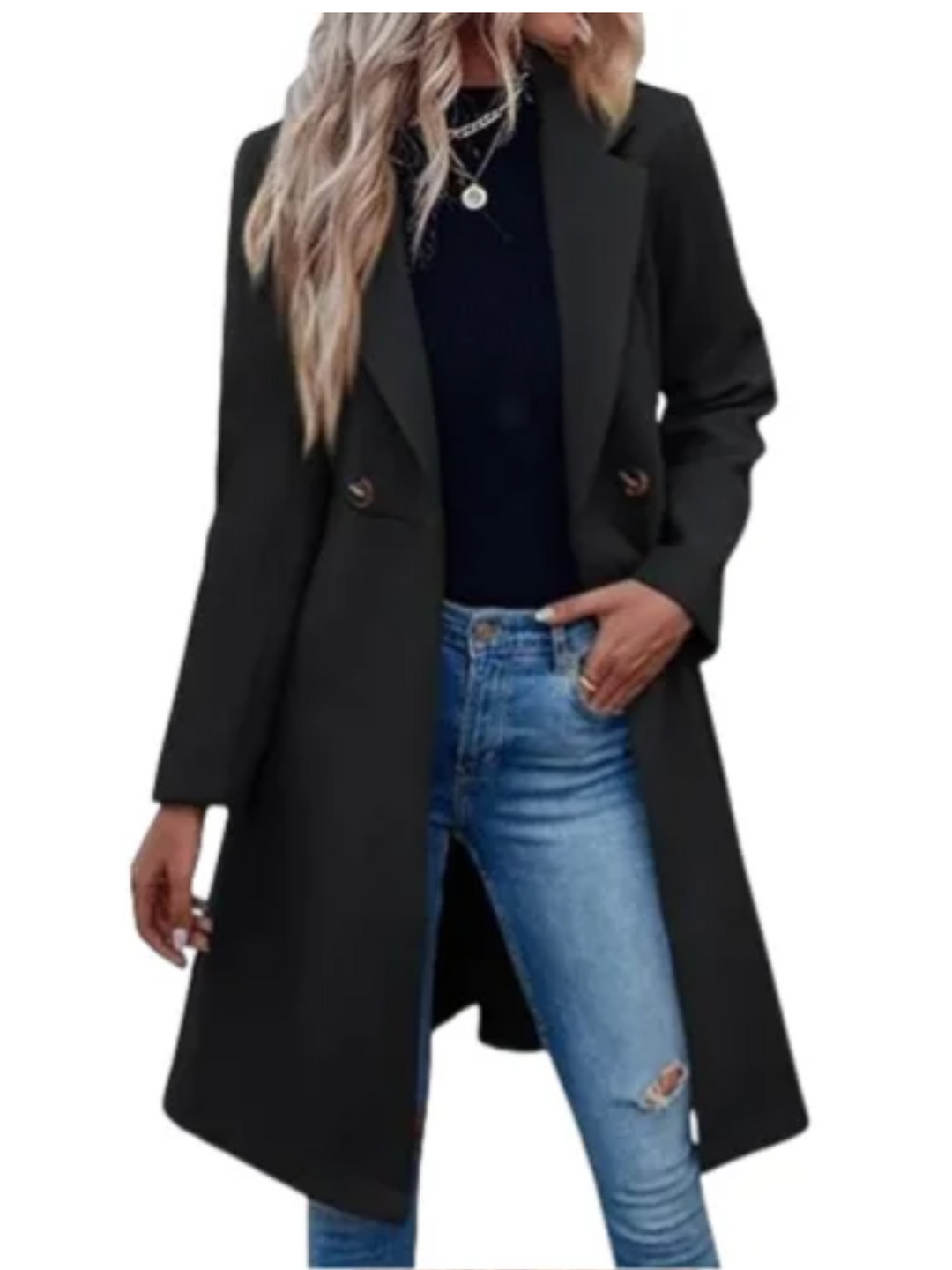 Casline - Damenmantel Jacke – Eleganter Trenchcoat mit Bindegürtel und Knöpfen