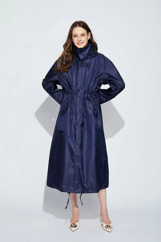 Dampone - Leichte Wasserdichte Regenjacke Damen mit Muster und Kapuze