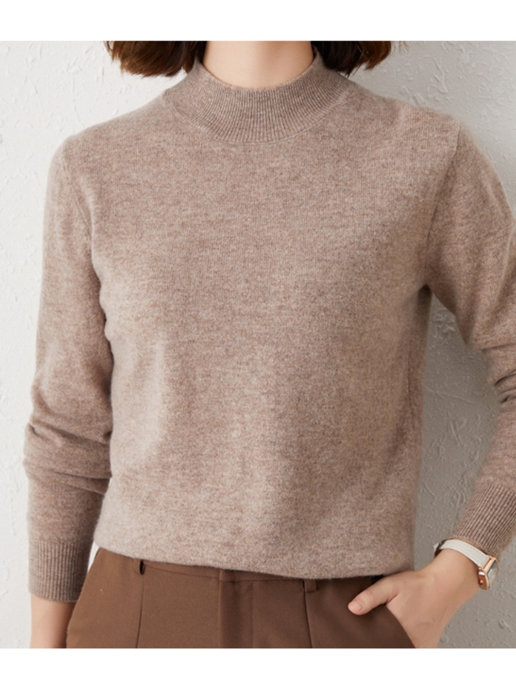 Sanwoll - Rollkragenpullover Damen, Leicht und Klassisches Design