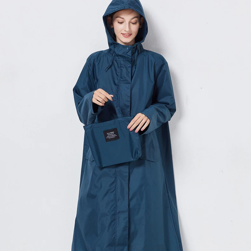 Cloudya - Wasserdichte Regenjacke Damen mit Kapuze, Leichter Outdoor-Mantel