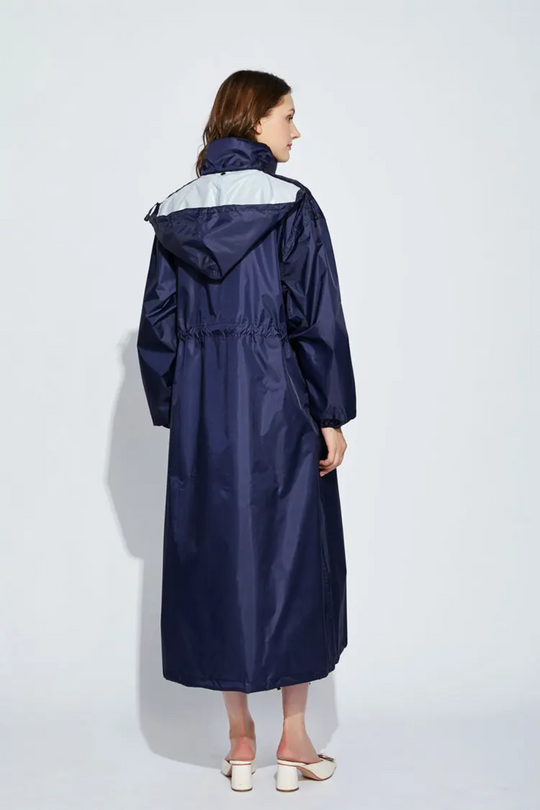 Dampone - Leichte Wasserdichte Regenjacke Damen mit Muster und Kapuze