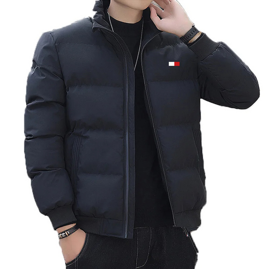 Herrenx - Puffer Jacke Herren – Leichte Winterjacke mit Stehkragen & Reißverschluss