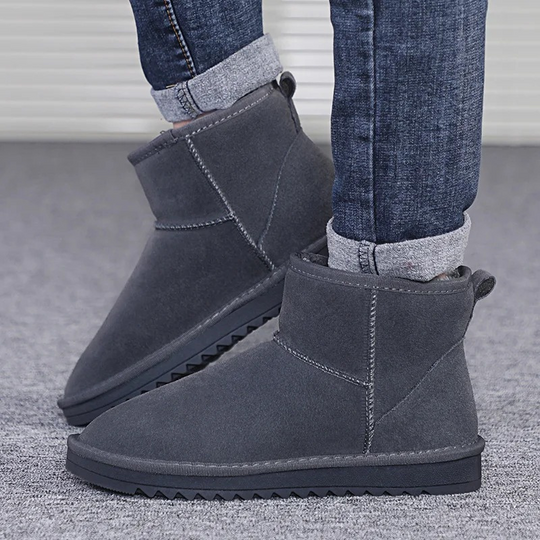 Ronelix - Damen Boots Mit Warmfutter - Rutschfeste Winter Knöchelstiefel Mit Schnalle