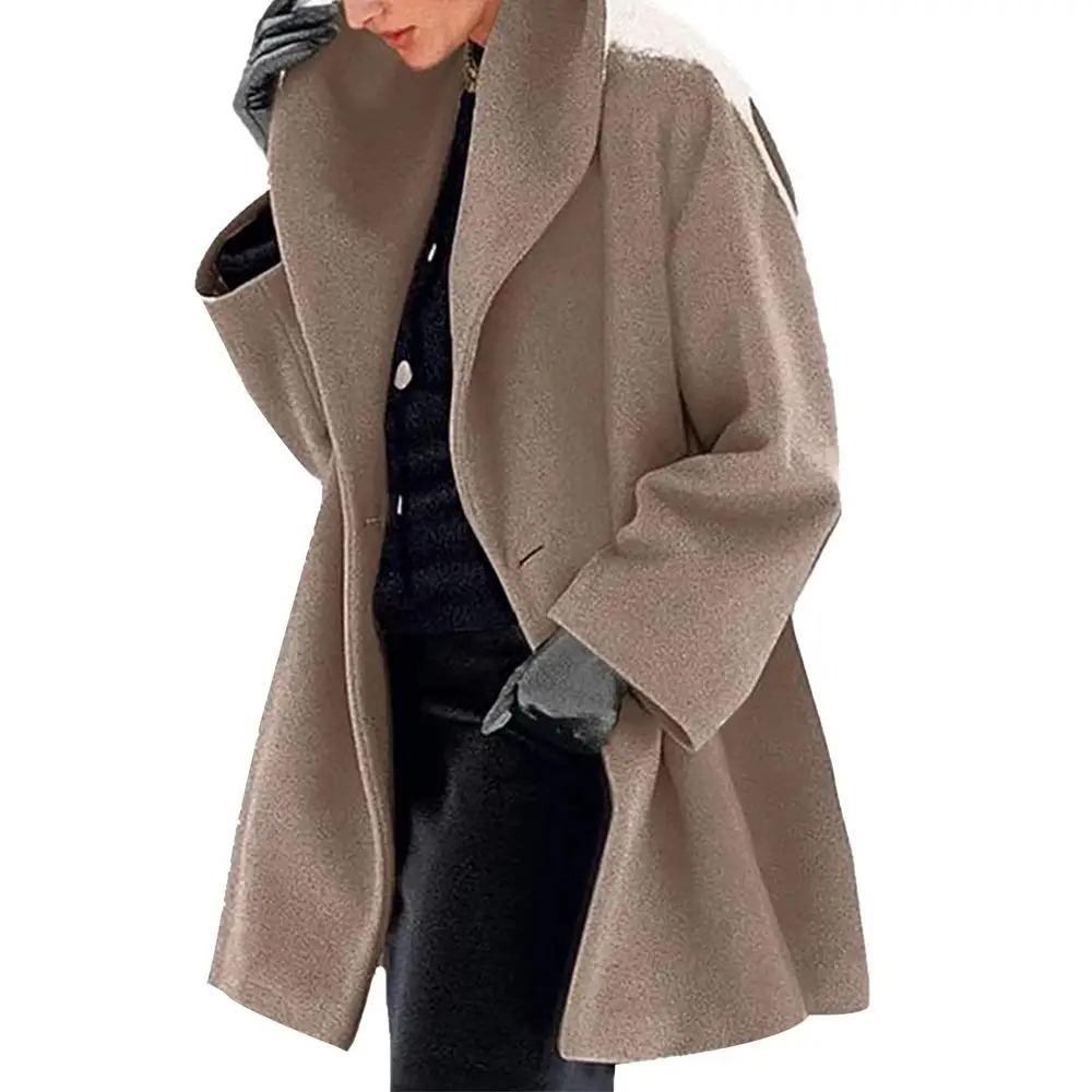 Mantola - Damenmantel Jacke mit Kapuze – Kuscheliger Oversize Wintermantel