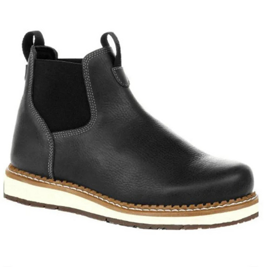 Wärmest - Damen Chelsea Boots aus Leder mit elastischen Einsätzen