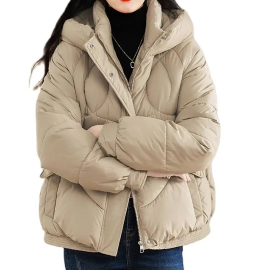 Icetiva - Daunenjacke Damen – Modische Steppjacke mit Kapuze und praktischem Design