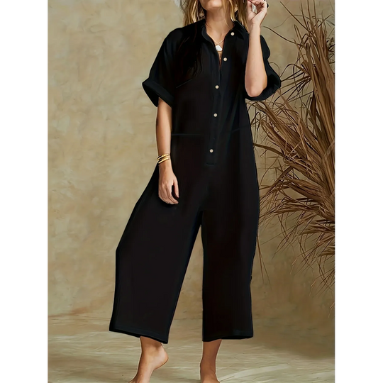 VIDA Schwarzer Jumpsuit