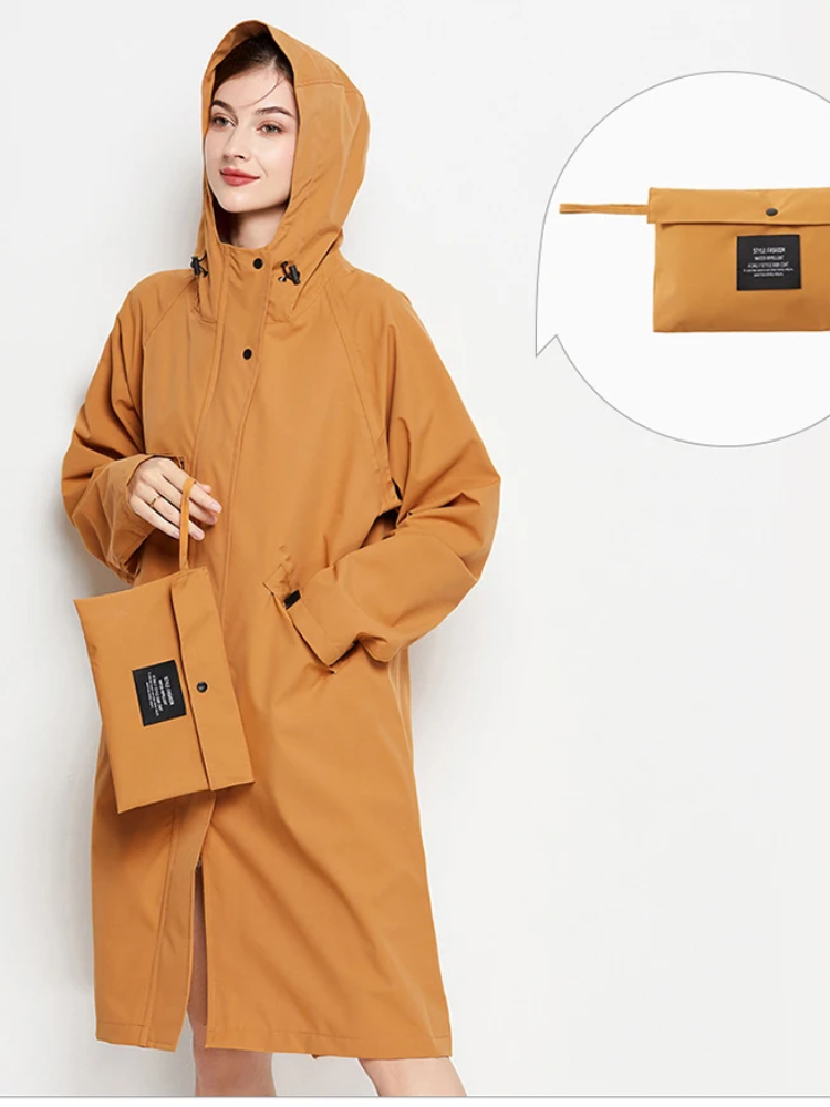 Dryveil - Wasserdichte Regenjacke Damen mit Kapuze, Windjacke