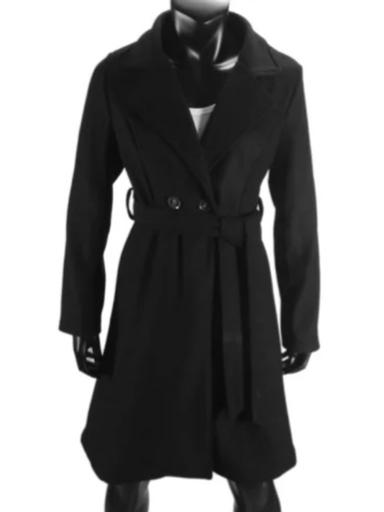 Casline - Damenmantel Jacke – Eleganter Trenchcoat mit Bindegürtel und Knöpfen