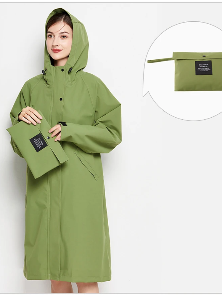 Dryveil - Wasserdichte Regenjacke Damen mit Kapuze, Windjacke