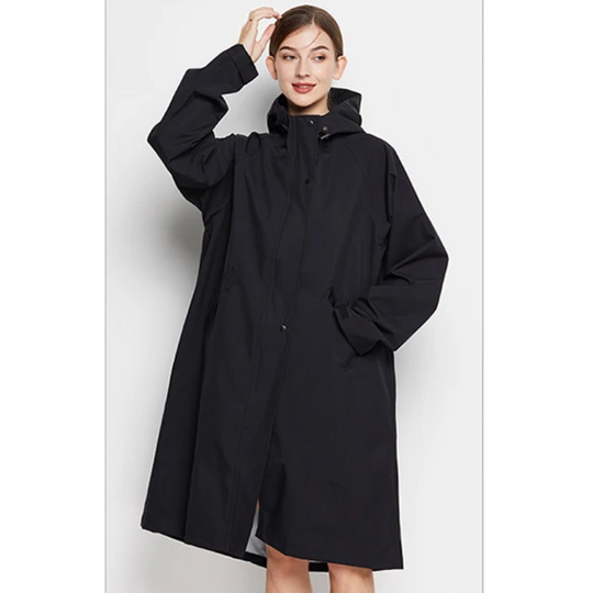 Rainher - Regenjacke Damen Mit Kapuze - Faltbarer Wasserdichter Mantel