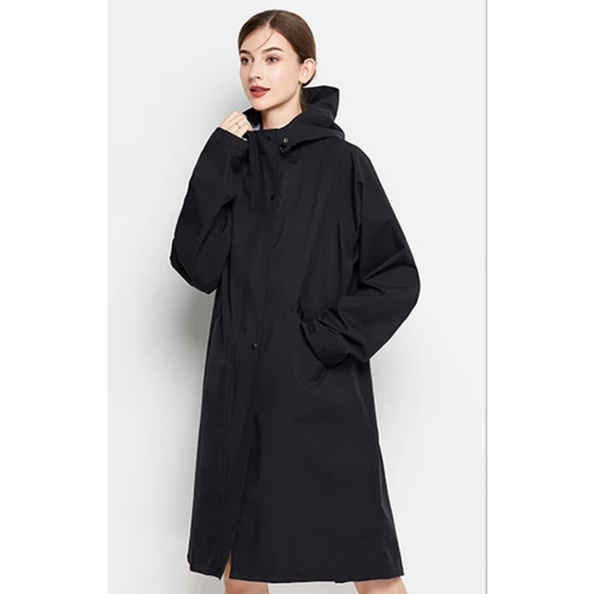 Rainher - Regenjacke Damen Mit Kapuze - Faltbarer Wasserdichter Mantel