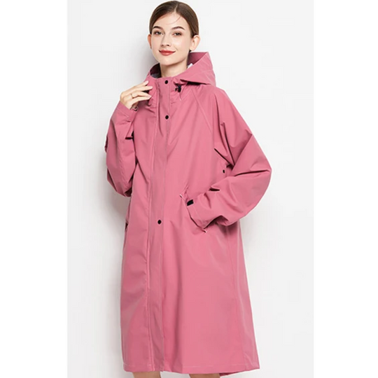 Rainher - Regenjacke Damen Mit Kapuze - Faltbarer Wasserdichter Mantel