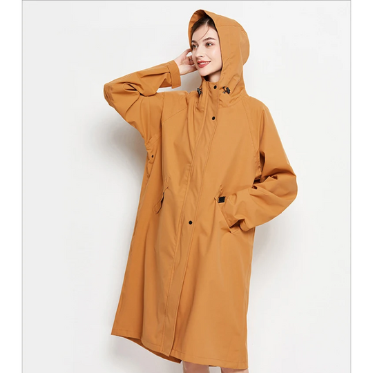 Rainher - Regenjacke Damen Mit Kapuze - Faltbarer Wasserdichter Mantel