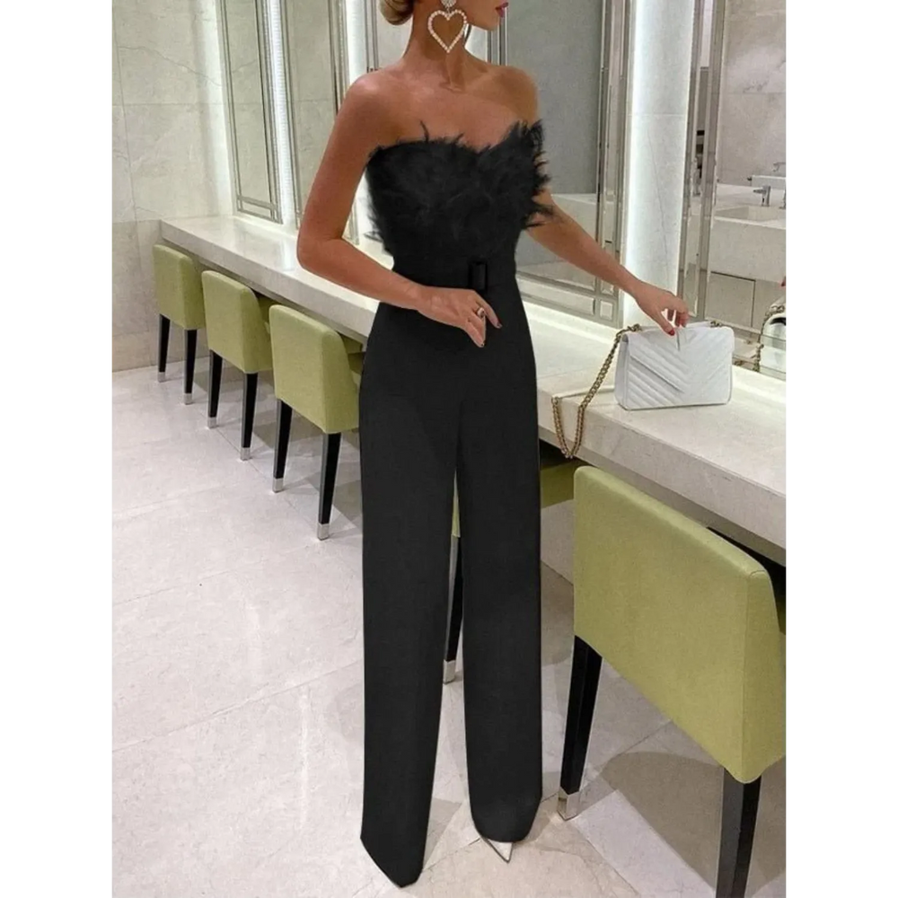 VIDA Eleganter Jumpsuit mit frühlingshaftem Oberteil