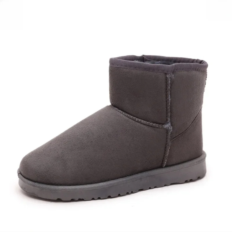 Luxsena - Damen Boots, Plüschgefütterte Winterschuhe, Rutschfeste Sohle