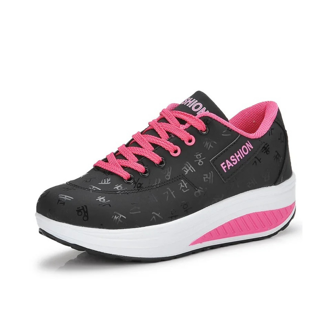 MODA Sportstil Schwarze Weiche Bequeme Orthopädische Schuhe