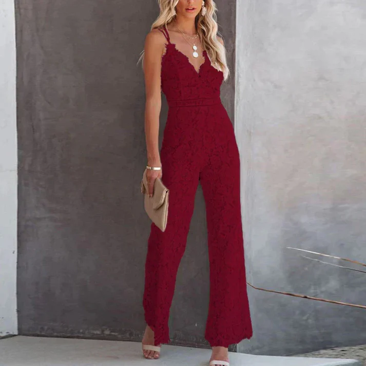 VIDA - gemusterter Jumpsuit