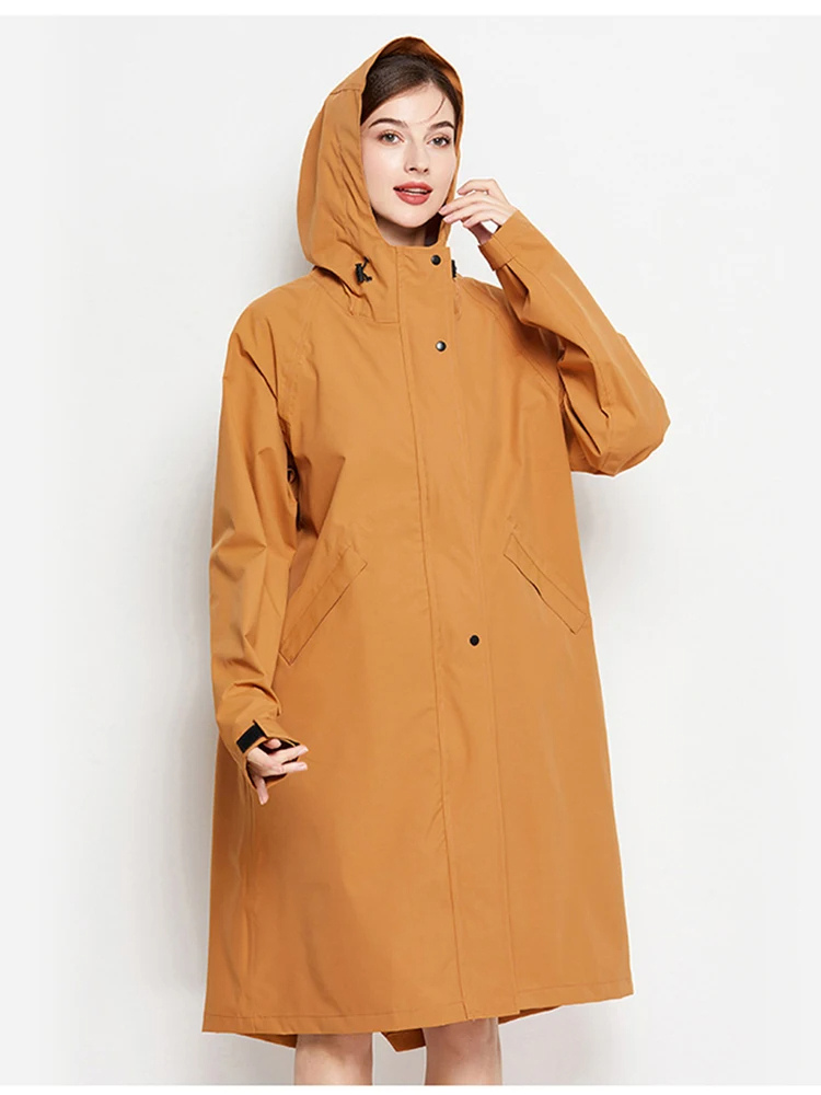 Dryveil - Wasserdichte Regenjacke Damen mit Kapuze, Windjacke