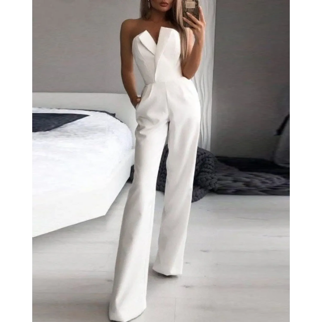 VIDA Roter ärmelloser Jumpsuit