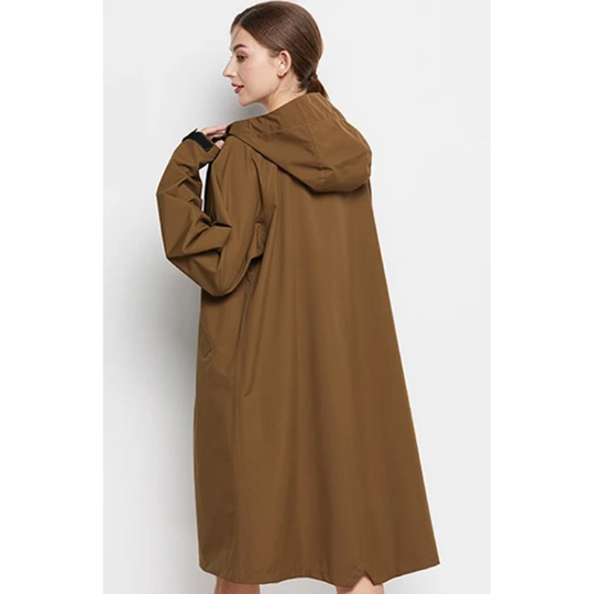 Rainher - Regenjacke Damen Mit Kapuze - Faltbarer Wasserdichter Mantel