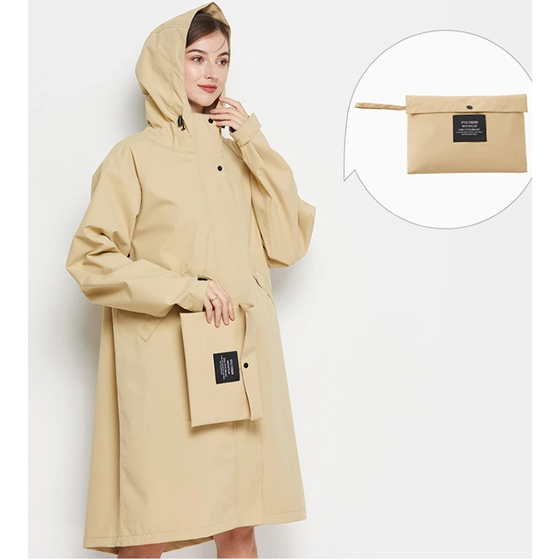 Rainher - Regenjacke Damen Mit Kapuze - Faltbarer Wasserdichter Mantel