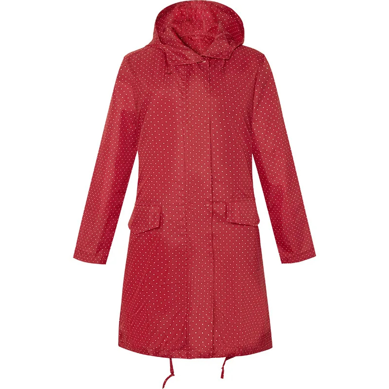 Mistjoy - Regenjacke Damen Mit Kapuze - Wasserdichter Mantel Mit Gürtel