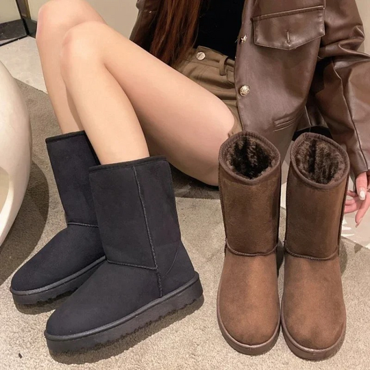 Ventira - Damen Boots Mit Warmfutter - Rutschfeste Hohe Winterstiefel