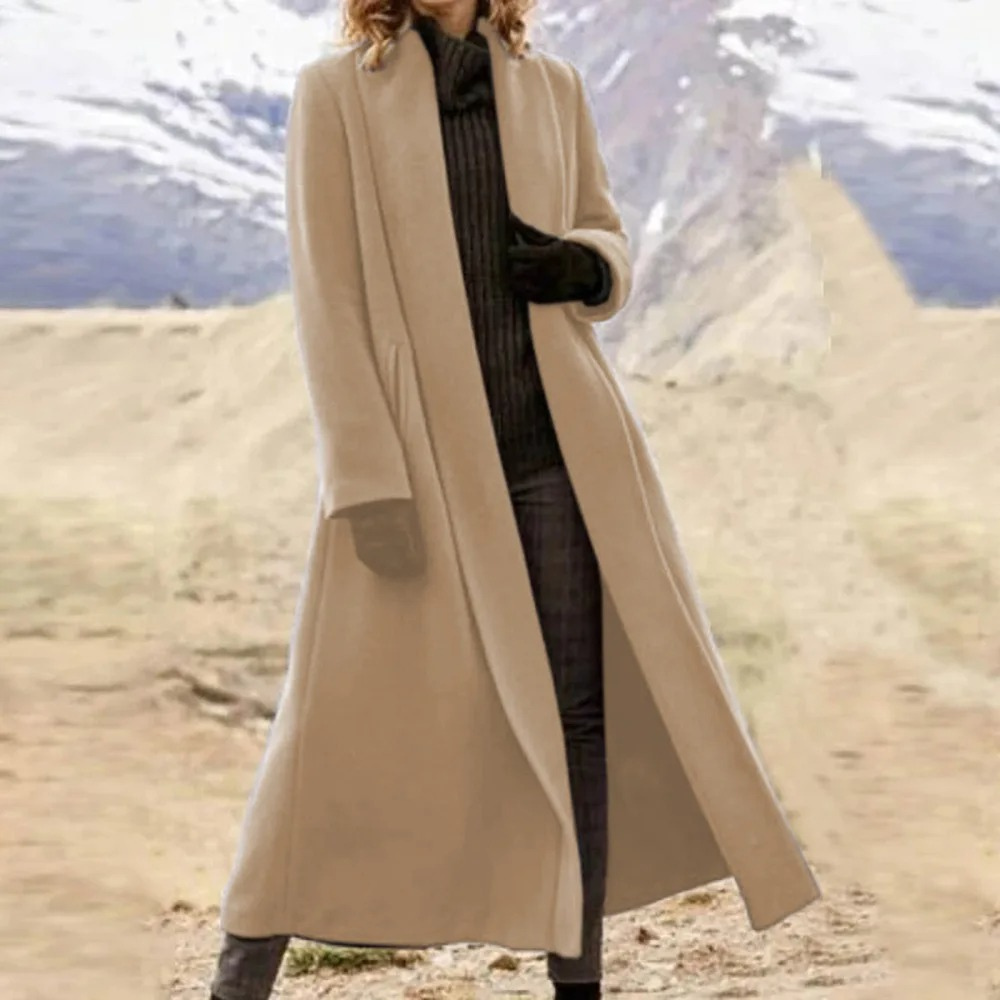 Charmée - Langer Damenmantel Jacke – Elegante Winterjacke mit Modernem Schnitt