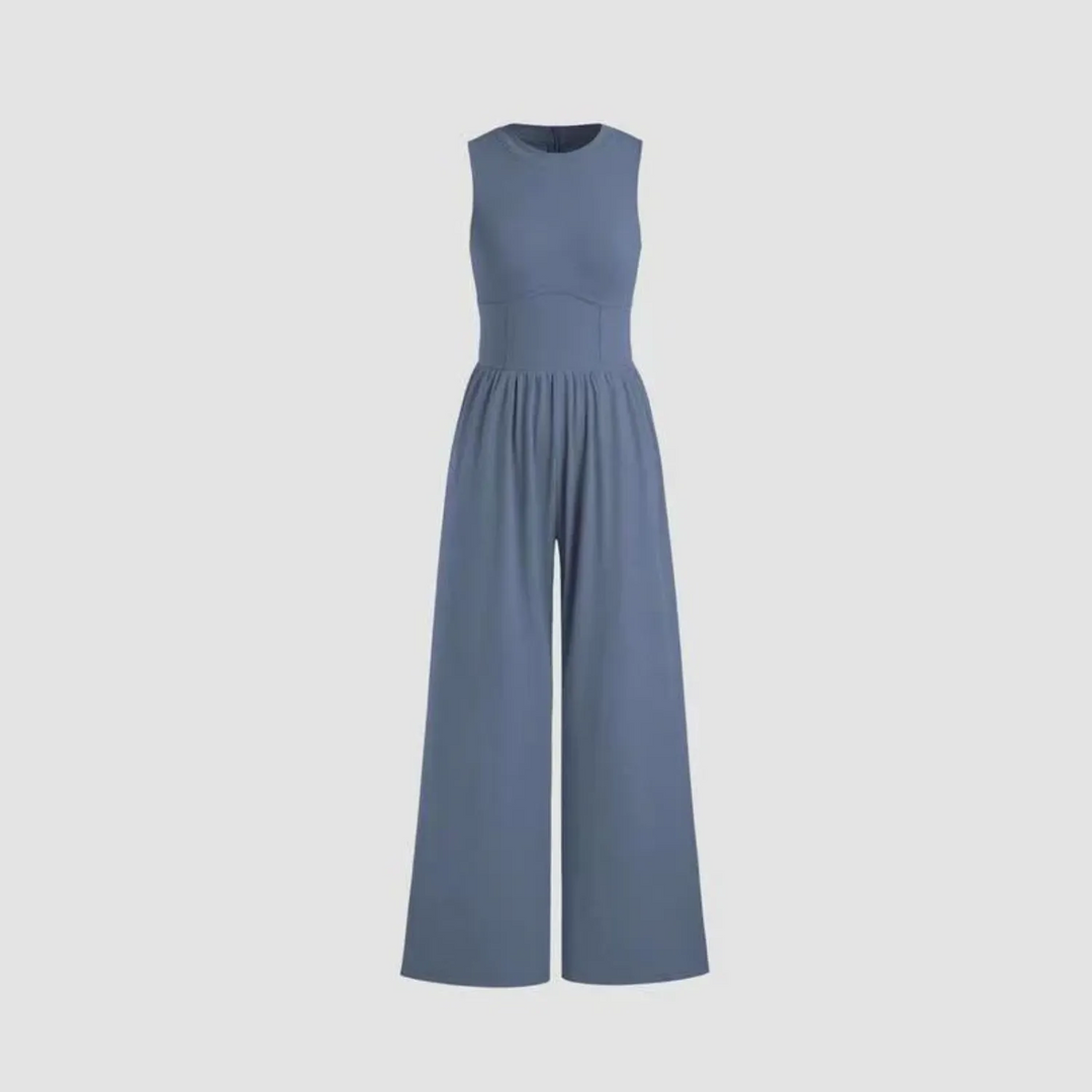 VIDA Schwarzer ärmelloser Jumpsuit