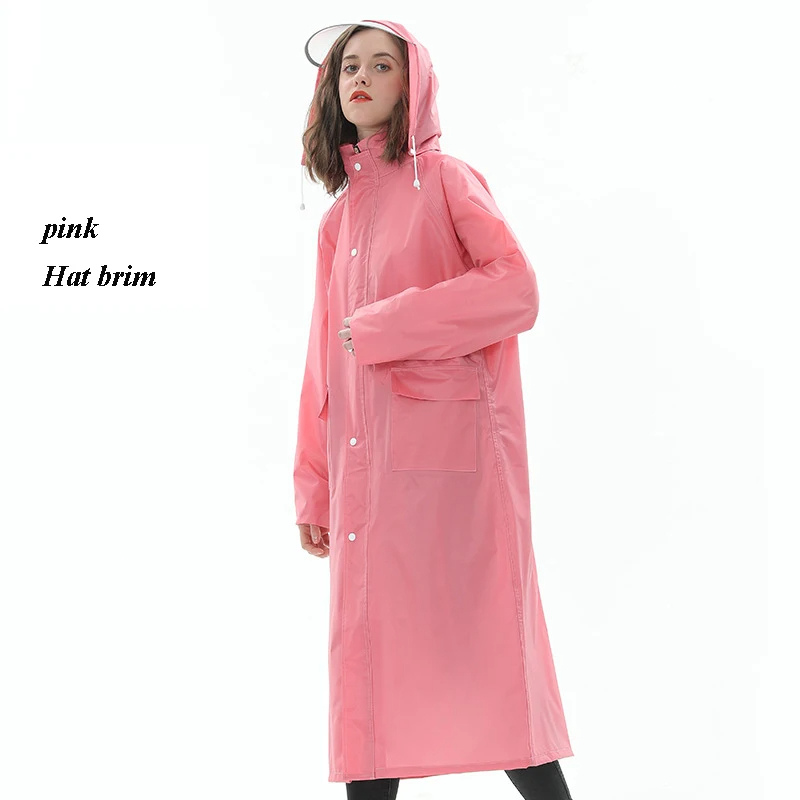 Aqualux - Regenjacke Damen mit Kapuze, Langer Leichter Wasserdichter Mantel