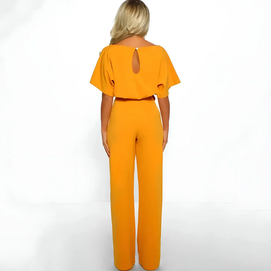 VIDA Eleganter apricotfarbener Jumpsuit