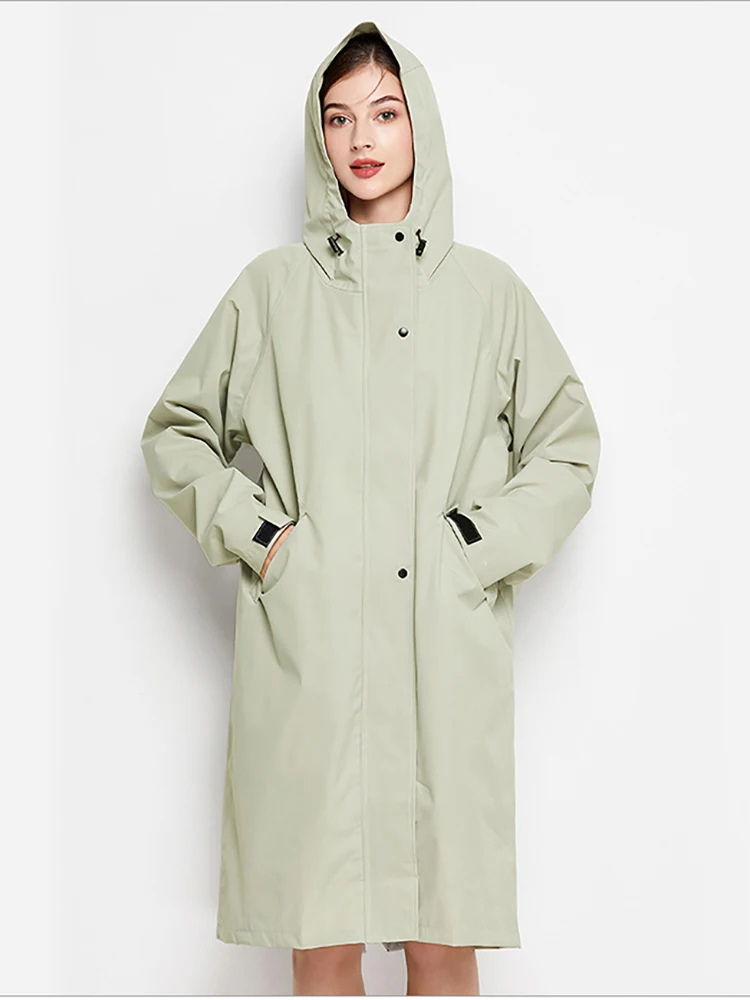 Dryveil - Wasserdichte Regenjacke Damen mit Kapuze, Windjacke